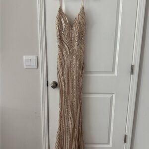 Windsor Gold Sequin Gown